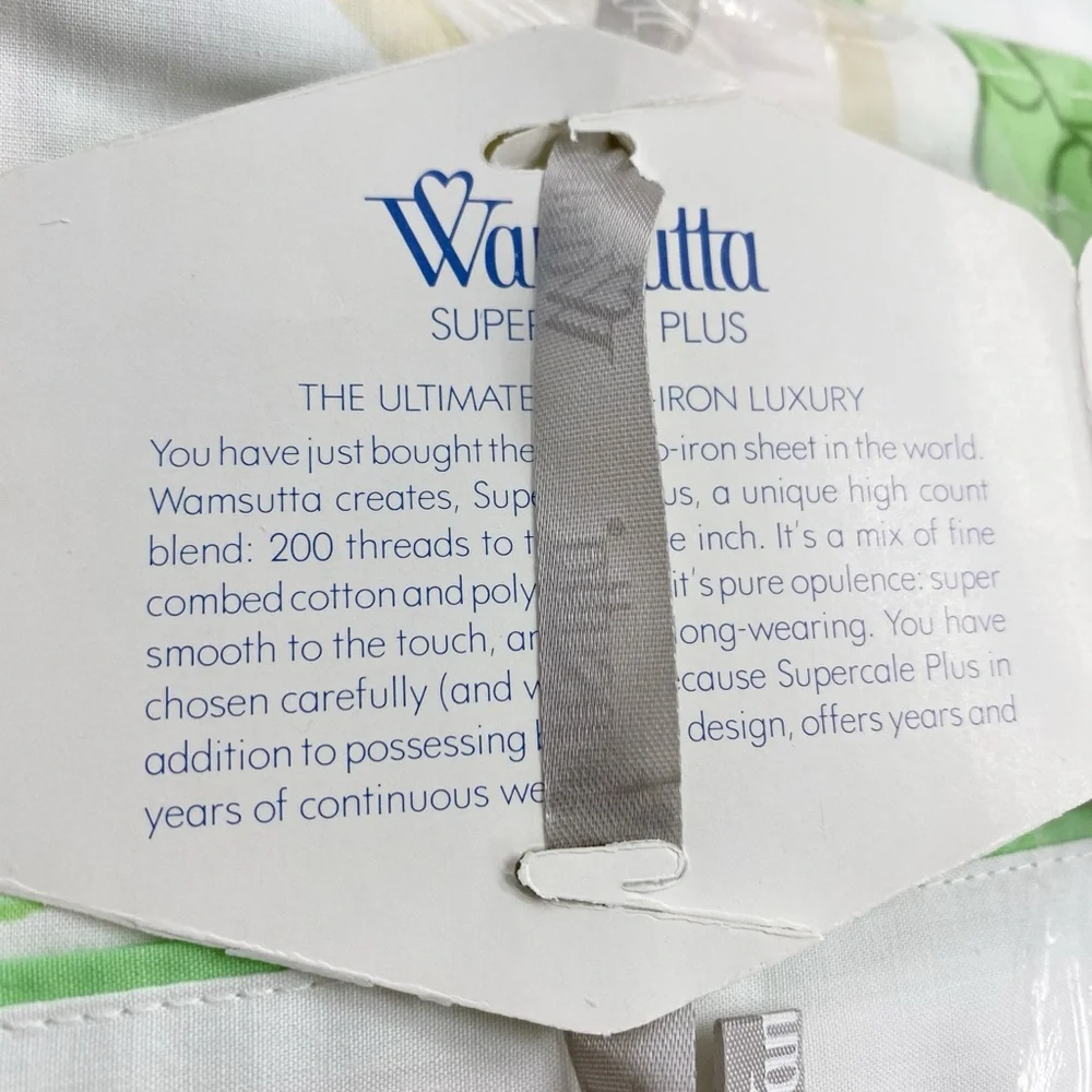 Wamsutta Christian Dior Exclusive Vintage Floral Twin Sheet Set NEW Old Stock